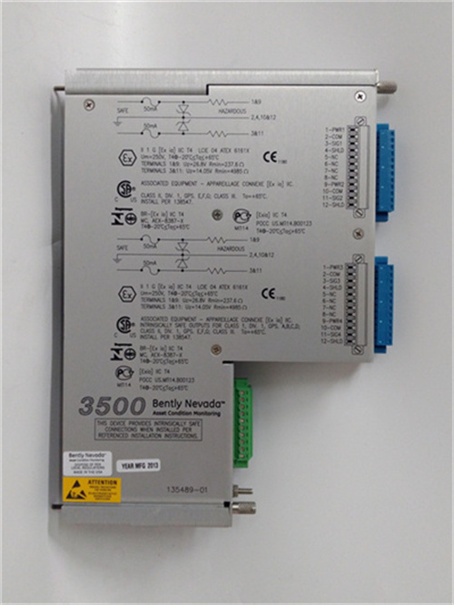 BENTLY 135489-01 module drives intelligent vibration monitoring and predictive maintenance of industrial equipment插图2