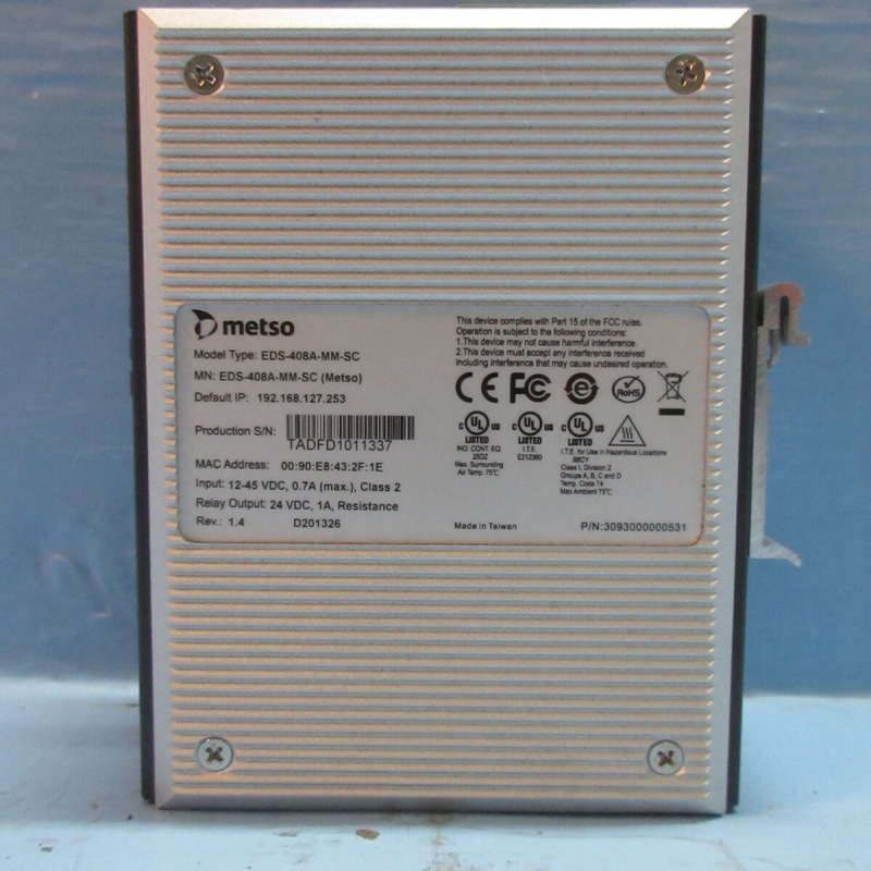 Metso EDS-408A-MM-SC industrial switch helps upgrade the substation communication system to achieve millisecond redundancy recovery插图1