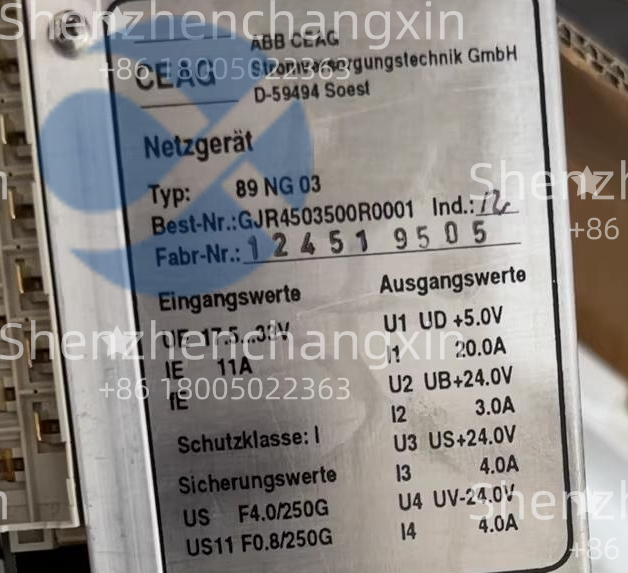 ABB 89NG03 GJR4503500R0001 – Digital Input/Output Module for Factory Automation缩略图