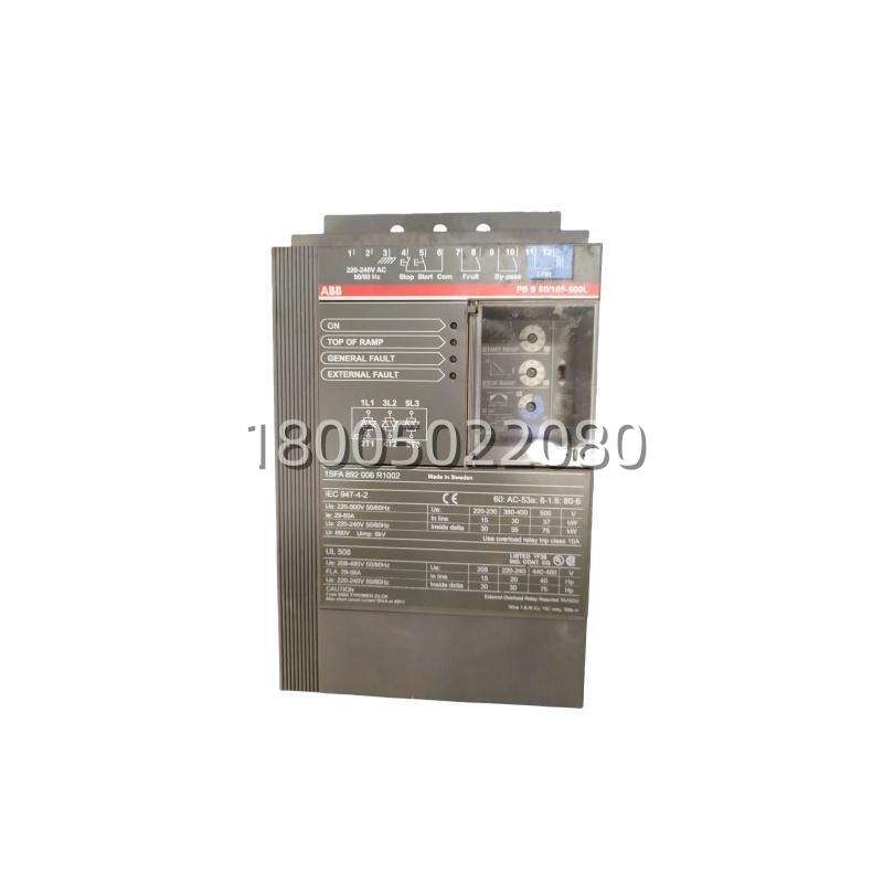 ABB 1SFA892006R1002​ PSS60/105-500L Soft Starter — 60A In-Line / 105A Delta, 208–500V AC, 220–240V AC Ctrl插图