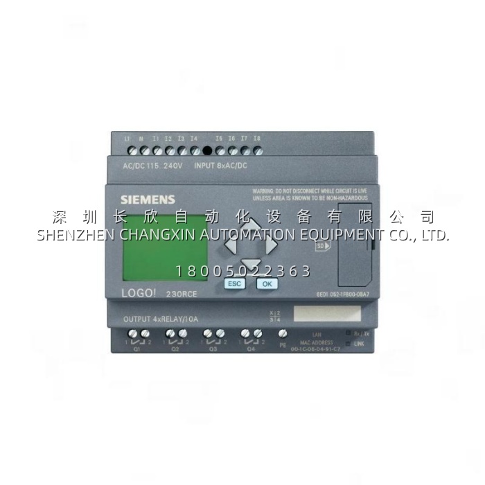 Siemens 6ED1052-1MD00-0BA7 – Expandable Logic Module with SD Card Support and Web Diagnostics插图