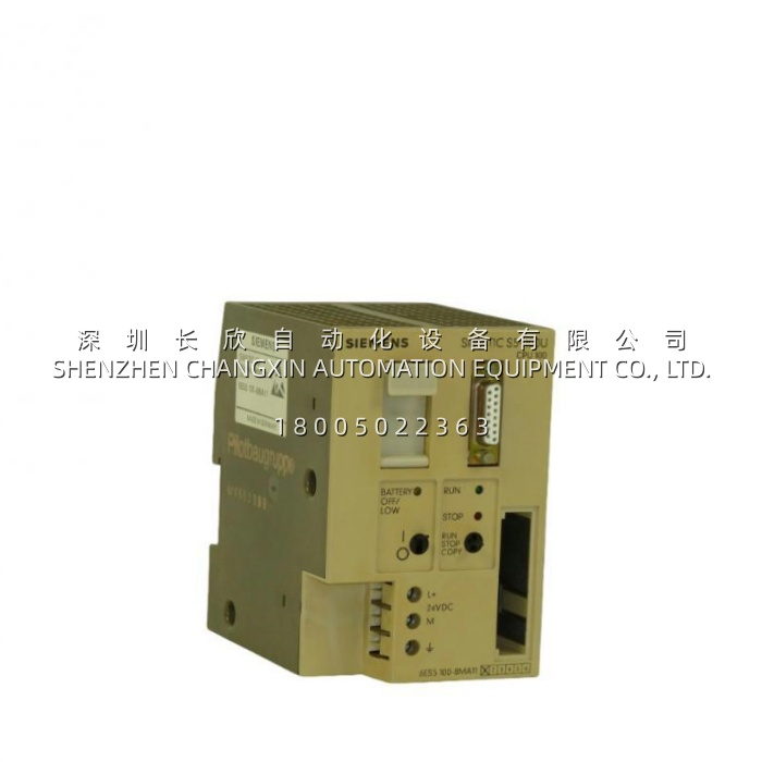 Siemens 6ES5100-8MA11 Expandable PLC Processor for Skid-Mounted Process Units插图
